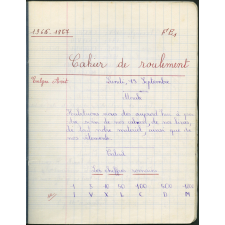 Cahier de roulement