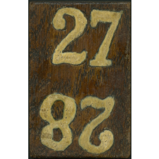 Pyrogravure - Élément de calendrier - 25 à 28