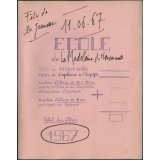 Documents pour la préparation de la Fête de la Jeunesse / des Lendits scolaires 1967
