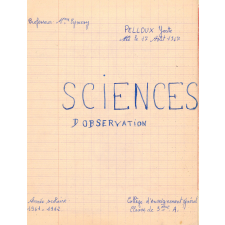 Sciences d'observation