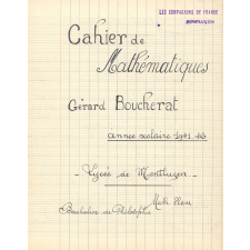 Cahier de mathématiques