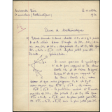 Devoir de mathématiques