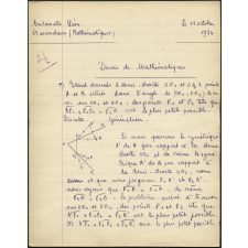 Devoir de mathématiques