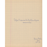 Cahier de mathématiques