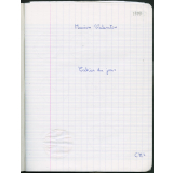 Cahier du jour