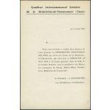 Syndicat Intercommunal Scolaire de la Madeleine-de-Nonancourt (Eure) - Invitation à la distribution des Prix - 1970