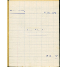 Cahier d'écriture