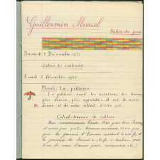 Cahier du jour