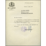 Acceptation de l'invitation à l'inauguration du groupe scolaire de La Madeleine-de-Nonancourt
