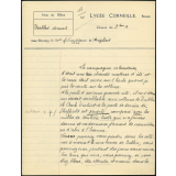 Devoir d'anglais - Lycée Corneille, Rouen, classe de 3ième A