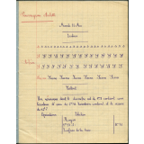 Cahier journalier