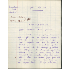 BEPC 1957. Collège de Damville. Devoir de français