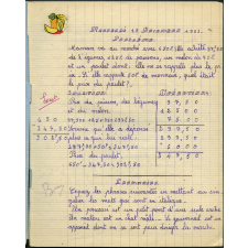 Cahier journalier
