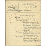 Devoir de français - Lycée Corneille, Rouen, classe de 6ième A2