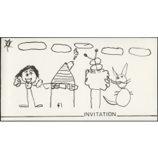 Invitation à l'inauguration de la maternelle Huguette Vadelorge à La Madeleine-de-Nonancourt