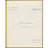 Cahier d'écriture