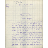 BEPC 1958. Collège de Damville. Devoir d'orthographe