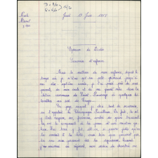 BEPC 1958. Collège de Damville. Devoir d'orthographe