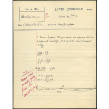Mathématiques - Lycée Corneille, Rouen, classe de 3ième A