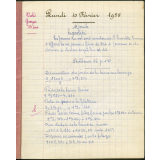 Cahier de roulement