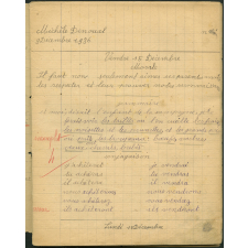 Cahier journalier