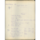 Certificat d'études 1957. Canton de Damville. Devoir de calcul