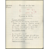 BEPC 1958. Collège de Damville. Mathématiques