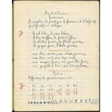 Cahier journalier