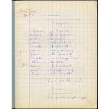 Cahier journalier