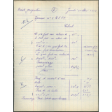 Certificat d'études 1957. Canton de Damville. Devoir de calcul