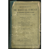 Mémento du baccalauréat de l'enseignement secondaire classique. Première partie. Littérature