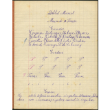 Cahier journalier - Année scolaire 1927-1928