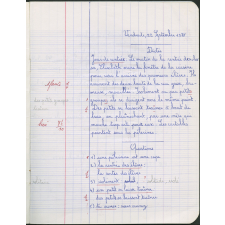 Cahier journalier
