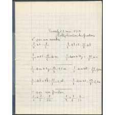 Cahier du jour