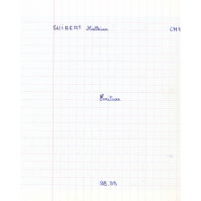 Cahier d'exercices d'écriture