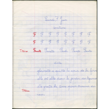 Cahier journalier