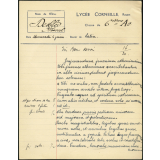 Devoir de latin - Lycée Corneille, Rouen, classe de 6ième A2