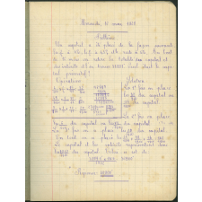 Cahier journalier