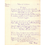 Cahier de récitations