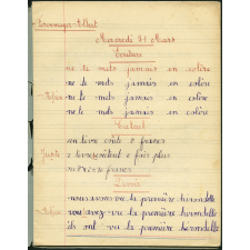 Cahier journalier