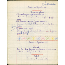 Cahier du jour
