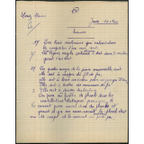 Certificat d'études 1957. Canton de Damville. Devoir de sciences / garçons