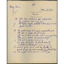 Certificat d'études 1957. Canton de Damville. Devoir de sciences / garçons
