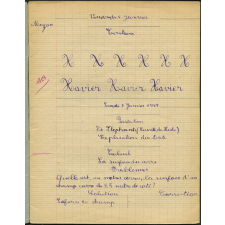 Cahier journalier