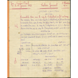 Cahier du jour / Cahier journal