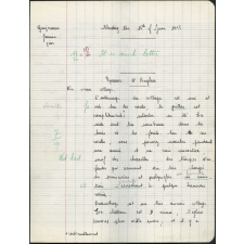 BEPC 1958. Collège de Damville. Anglais