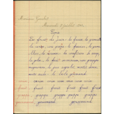 Cahier journalier