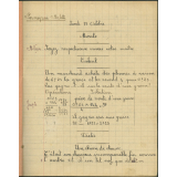 Cahier journalier