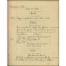 Cahier journalier