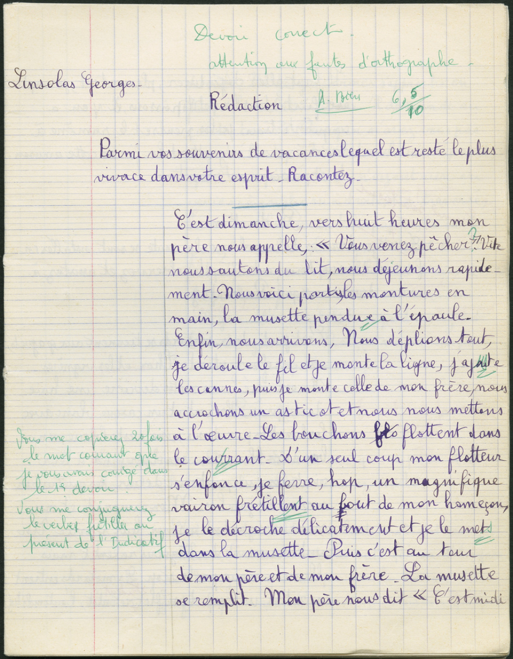 Cahier de rédaction